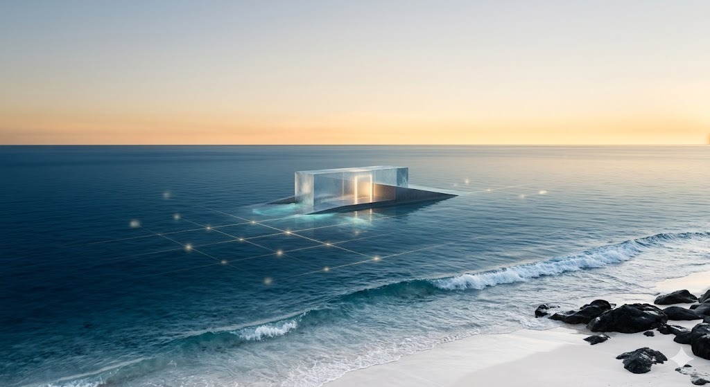 Tranquil ocean scene